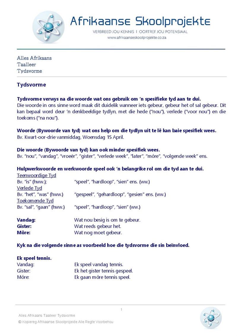 Alles Afrikaans Huistaal