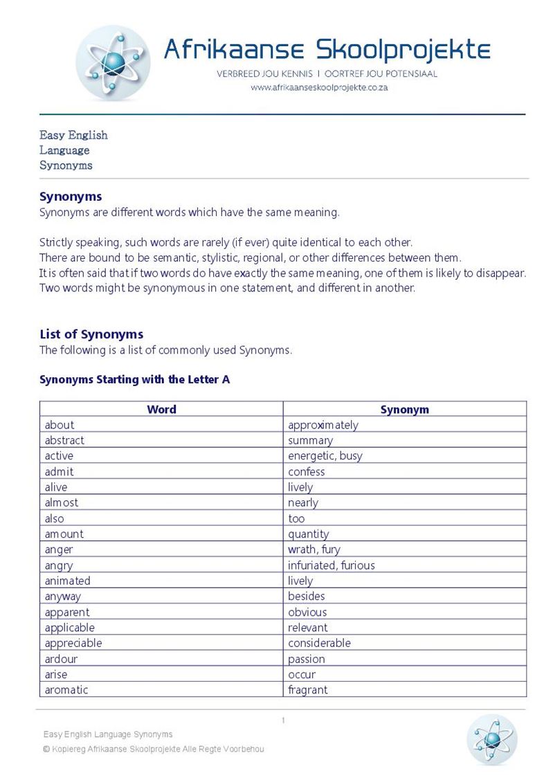 Easy English First Additional Language