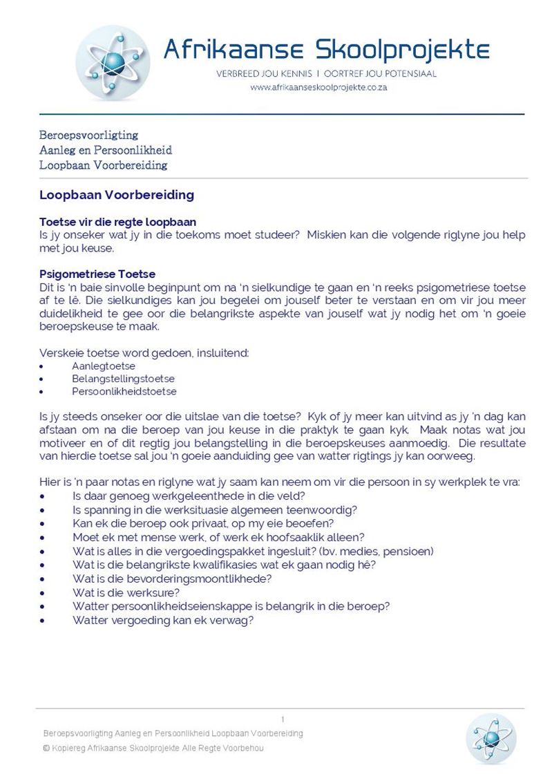 Beroepsvoorligting