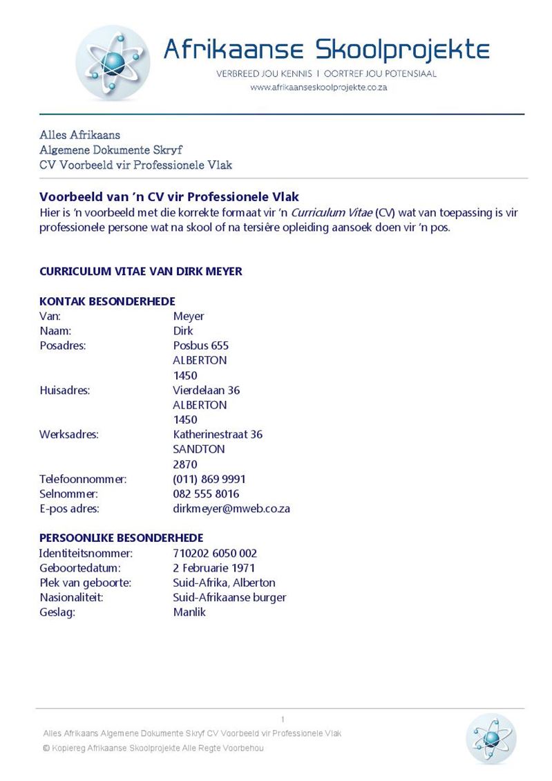 Alles Afrikaans Huistaal