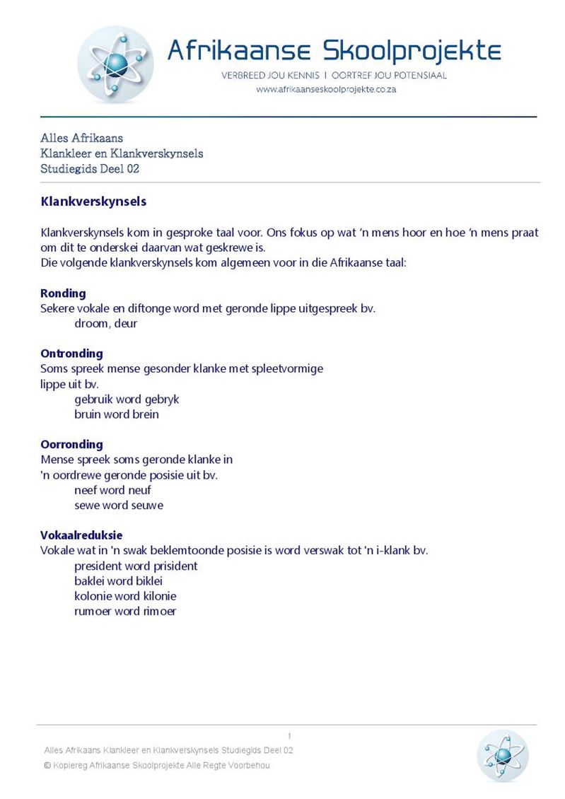 Alles Afrikaans Huistaal